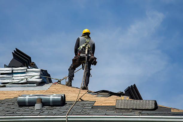 Professional Roof Replacement technician working in Stratham, NH
